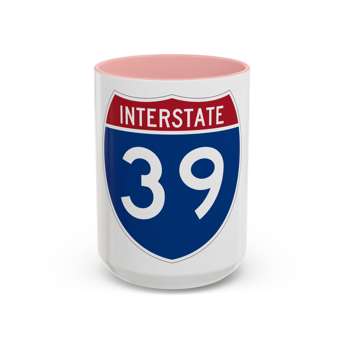 Interstate 39 (U.S. Highways) Accent Coffee Mug