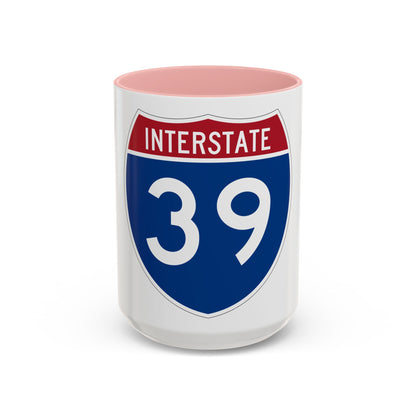 Interstate 39 (U.S. Highways) Accent Coffee Mug