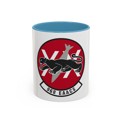 968th Expeditionary Airborne Air Control Squadron (U.S. Air Force) Accent Coffee Mug