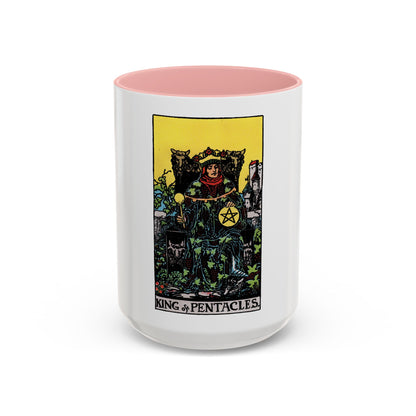 The King of Pentacles (Tarot Card) Accent Coffee Mug