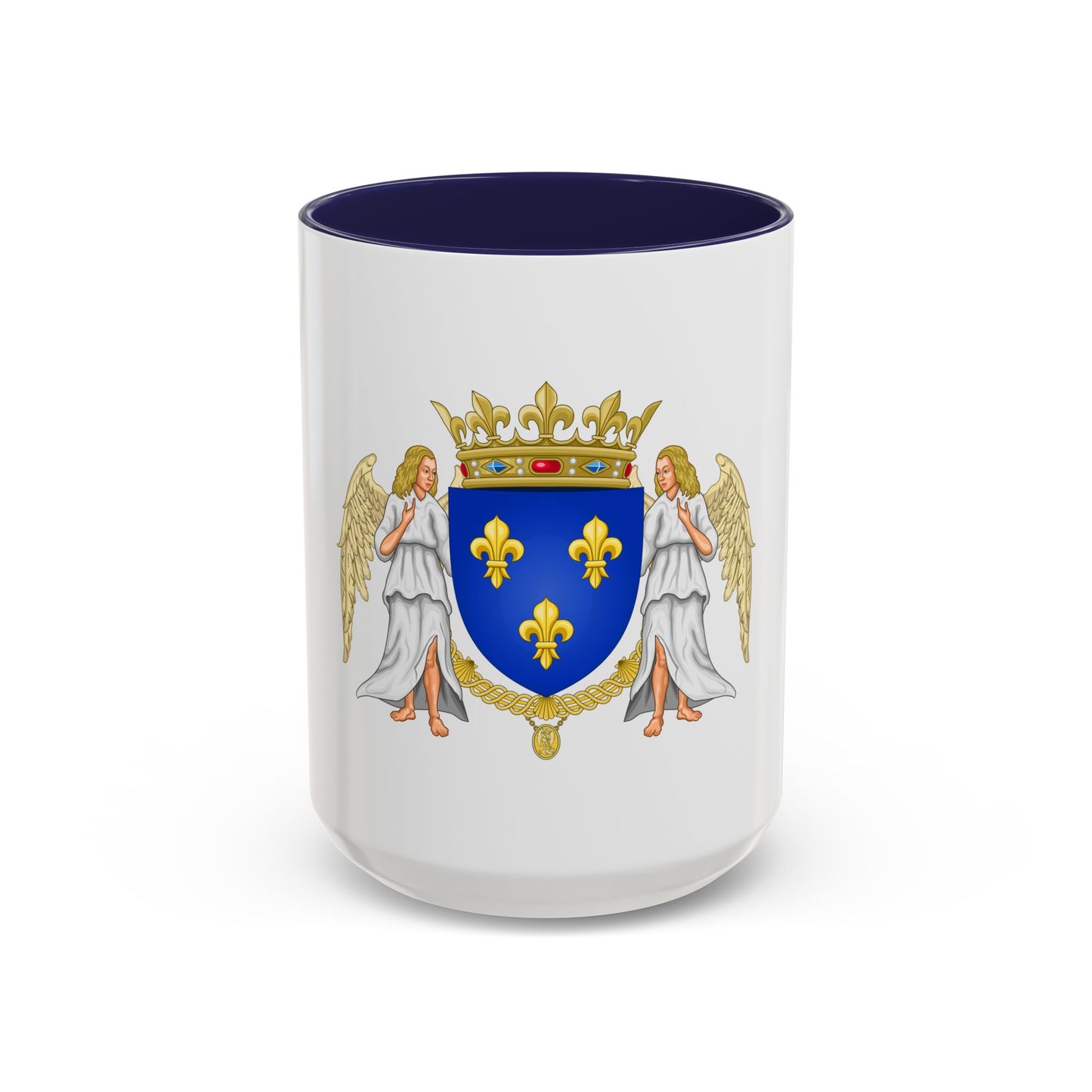 Royal Coat of Arms of Valois France - Accent Coffee Mug