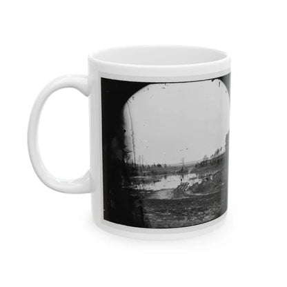 James River, Va. Point Where Army Of The Potomac Crossed In June 1864 (Wyanoke Wharf ) (U.S. Civil War) White Coffee Mug-Go Mug Yourself