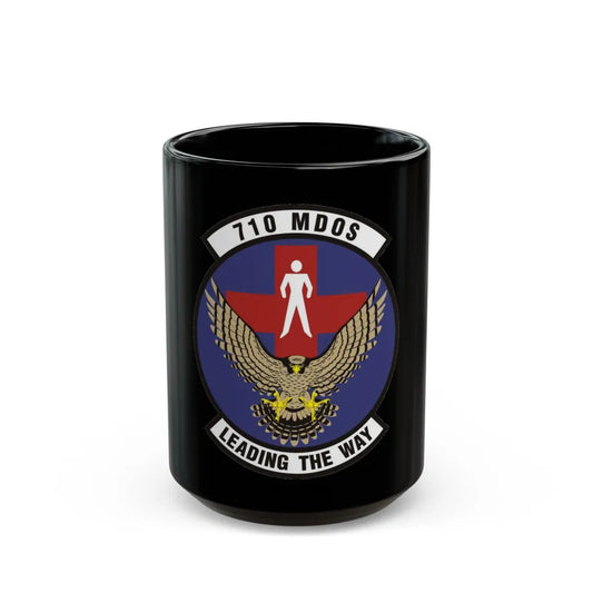 710th Medical Operations Squadron (U.S. Air Force) Black Coffee Mug-15oz-Go Mug Yourself