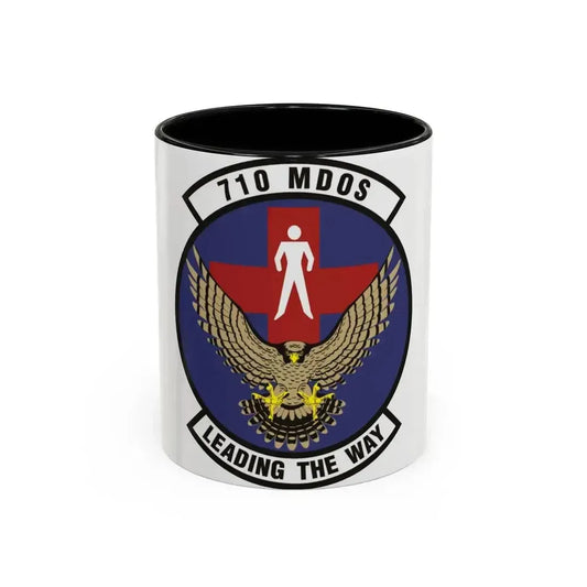 710th Medical Operations Squadron (U.S. Air Force) Accent Coffee Mug 11oz Black - Go Mug Yourself
