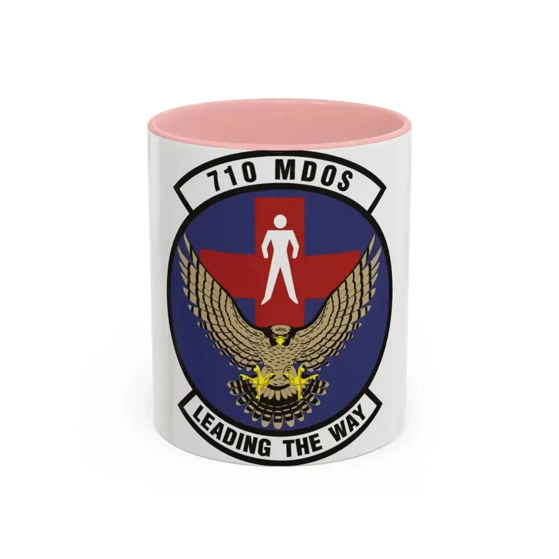 710th Medical Operations Squadron (U.S. Air Force) Accent Coffee Mug 11oz Pink - Go Mug Yourself