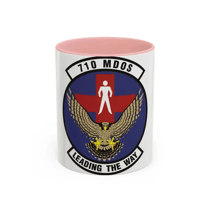 710th Medical Operations Squadron (U.S. Air Force) Accent Coffee Mug 11oz Pink - Go Mug Yourself