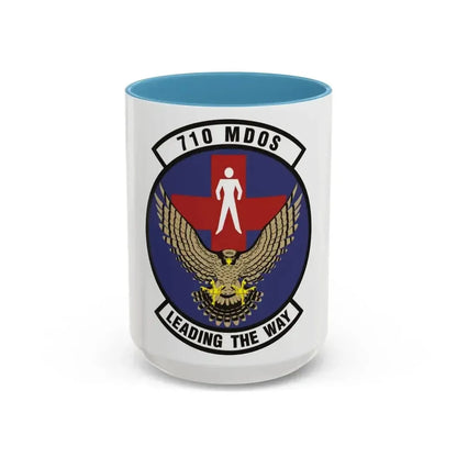 710th Medical Operations Squadron (U.S. Air Force) Accent Coffee Mug 15oz Light Blue - Go Mug Yourself