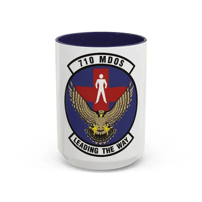 710th Medical Operations Squadron (U.S. Air Force) Accent Coffee Mug 15oz Navy - Go Mug Yourself