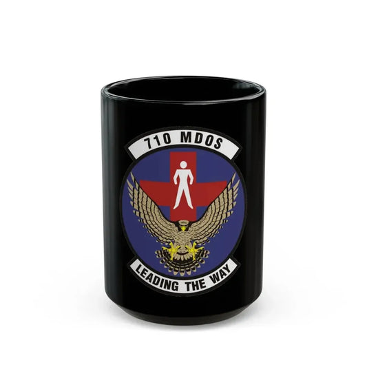 710th Medical Operations Squadron (U.S. Air Force) Black Coffee Mug 15oz - Go Mug Yourself