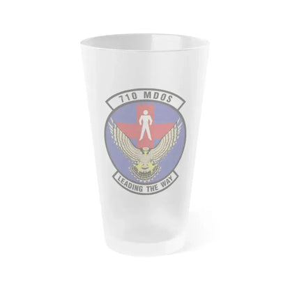 710th Medical Operations Squadron (U.S. Air Force) Frosted Pint Glass 16oz 16oz Frosted - Go Mug Yourself