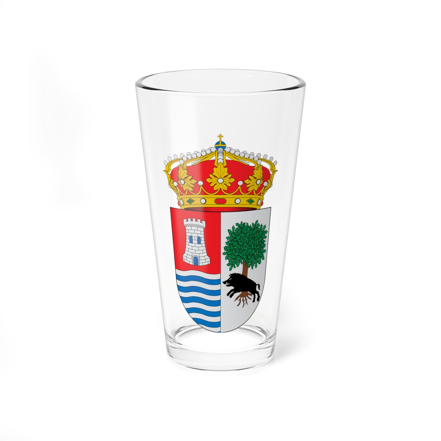 Escudo de Baños de Rio Tobia-La Rioja (Spain) (Coat of Arms) Pint Glass 16oz