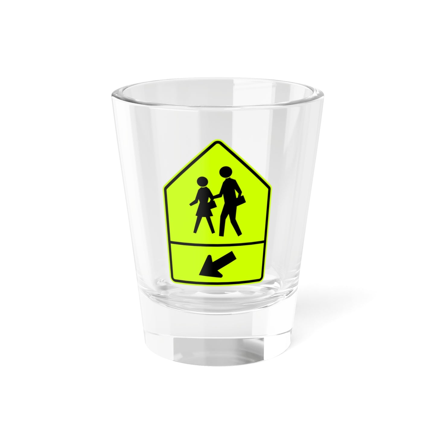 MUTCD-CA SW24-2 (California) (Road Sign) Shot Glass 1.5oz