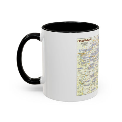 USA - Ohio Valley 1 (1985) (Map) Accent Coffee Mug