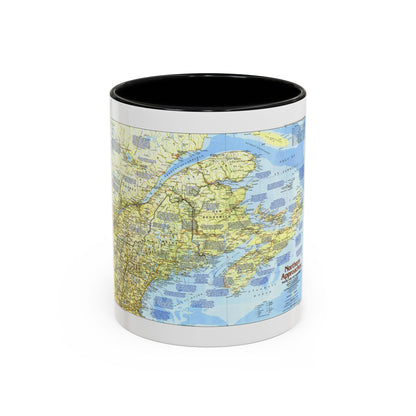 USA - Northern Approaches 1 (1985) (Map) Accent Coffee Mug