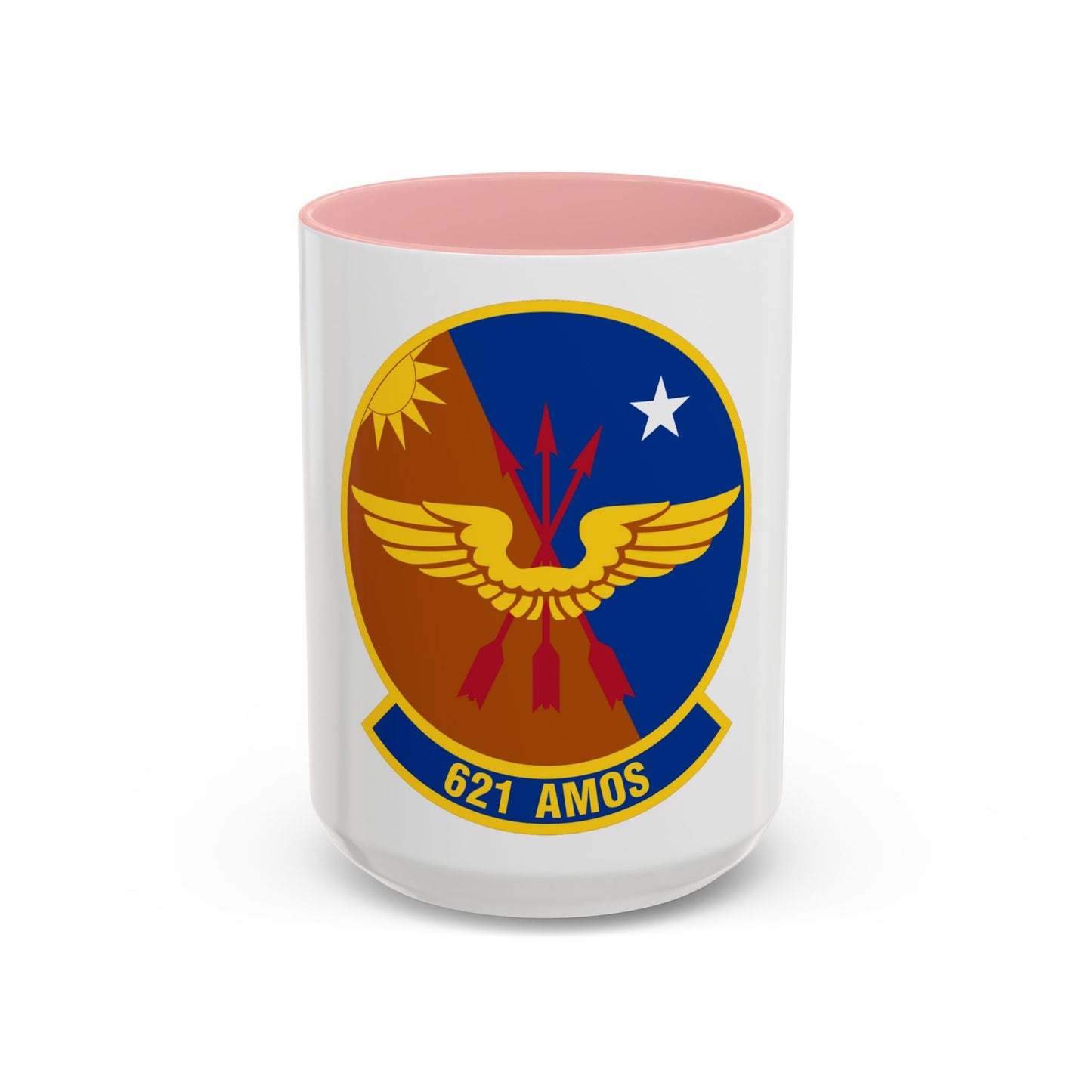 621 Air Mobility Operations Squadron AMC (U.S. Air Force) Accent Coffee Mug