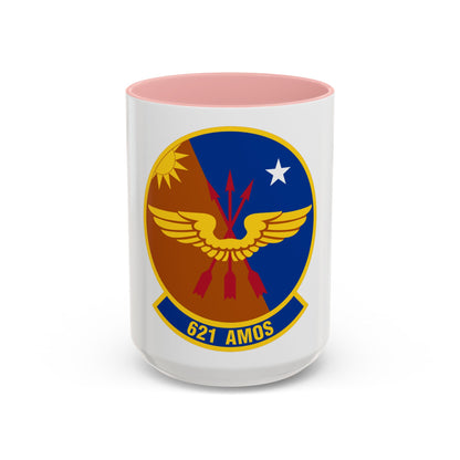 621 Air Mobility Operations Squadron AMC (U.S. Air Force) Accent Coffee Mug