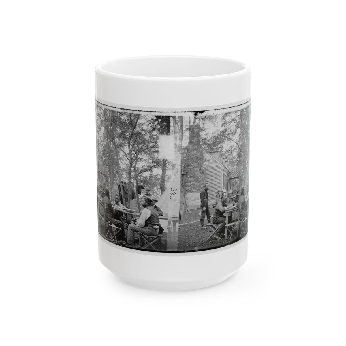 Cumberland Landing, Va. Secret Service Men At Foller's House (U.S. Civil War) White Coffee Mug