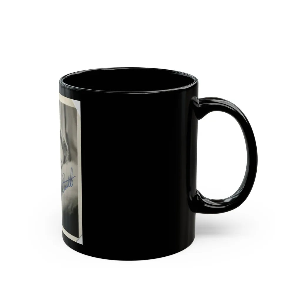 Karin Booth #22 (Vintage Female Icon) Black Coffee Mug-Go Mug Yourself