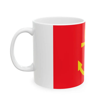 Former flag of Narvik Nordland Norway - White Coffee Mug-Go Mug Yourself