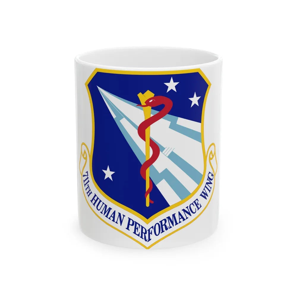 711th Human Performance Wing (U.S. Air Force) White Coffee Mug-11oz-Go Mug Yourself