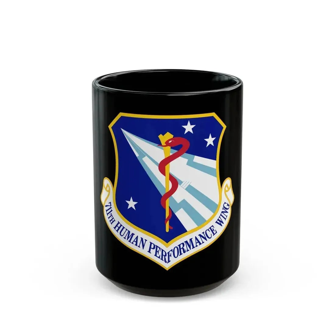 711th Human Performance Wing (U.S. Air Force) Black Coffee Mug 15oz - Go Mug Yourself