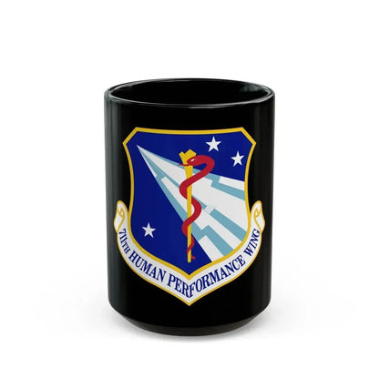 711th Human Performance Wing (U.S. Air Force) Black Coffee Mug 15oz - Go Mug Yourself