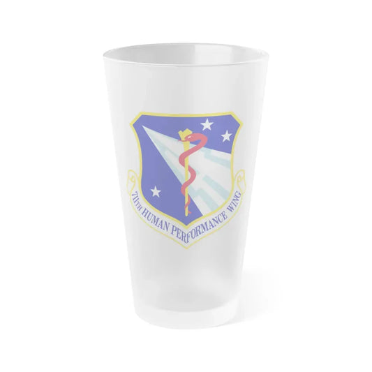 711th Human Performance Wing (U.S. Air Force) Frosted Pint Glass 16oz 16oz Frosted - Go Mug Yourself