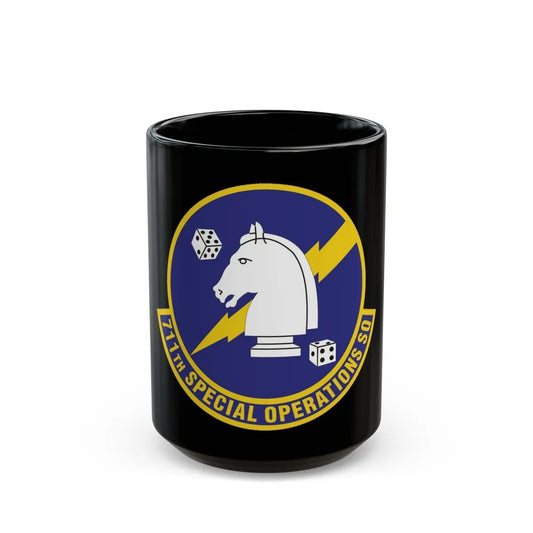 711th Special Operations Squadron (U.S. Air Force) Black Coffee Mug-15oz-Go Mug Yourself