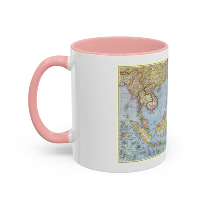 Pacific Islands - Southeast Asia (1944) (Map) Accent Coffee Mug