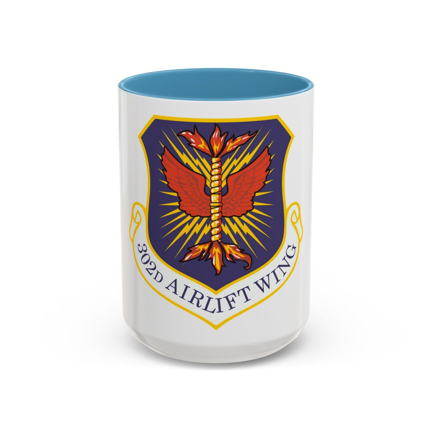 302d Airlift Wing (U.S. Air Force) Accent Coffee Mug