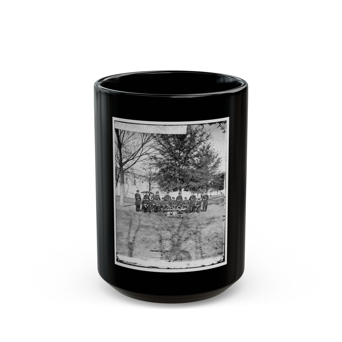 Band Group Seated Behind Their Instruments(2) (U.S. Civil War) Black Coffee Mug
