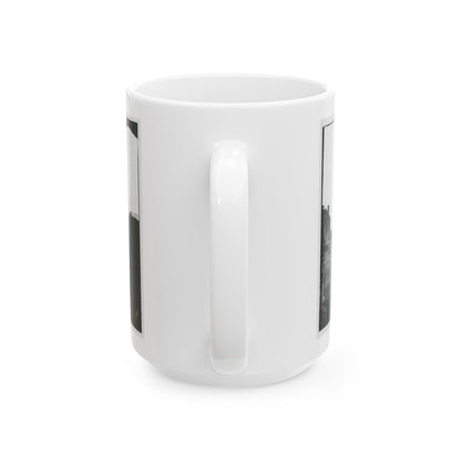 Baptist Church, Fredericksburg, Virginia, From The Backyard Of The Sanitary Commission Depot (U.S. Civil War) White Coffee Mug