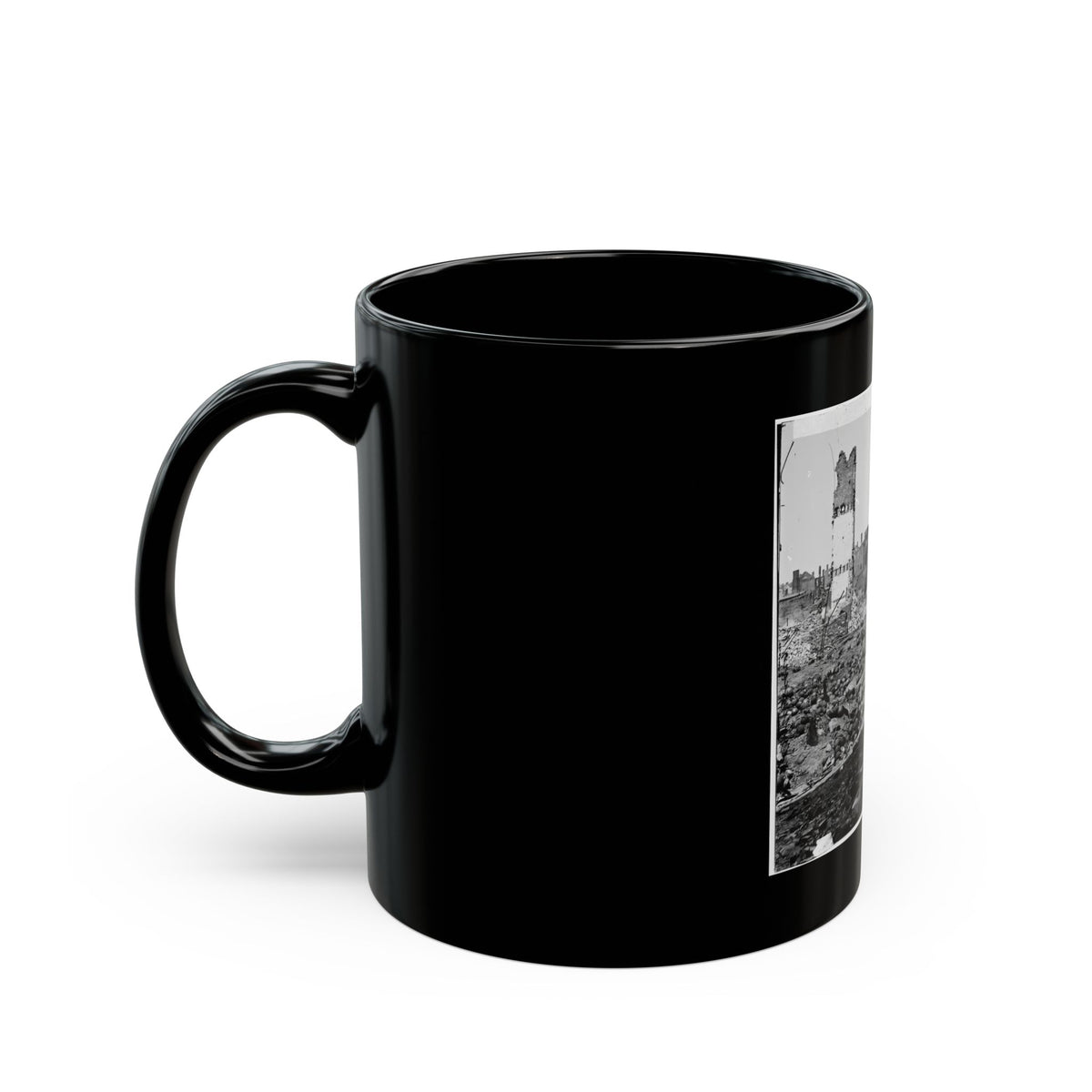 Richmond, Va. Grounds Of The Ruined Arsenal With Scattered Shot And Shell (U.S. Civil War) Black Coffee Mug
