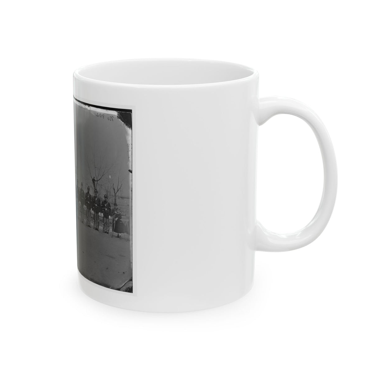 Washington, D.C. Noncommissioned Officers Of Company H, 10th Veteran Reserve Corps, At Washington Circle (U.S. Civil War) White Coffee Mug