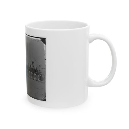 Washington, D.C. Noncommissioned Officers Of Company H, 10th Veteran Reserve Corps, At Washington Circle (U.S. Civil War) White Coffee Mug
