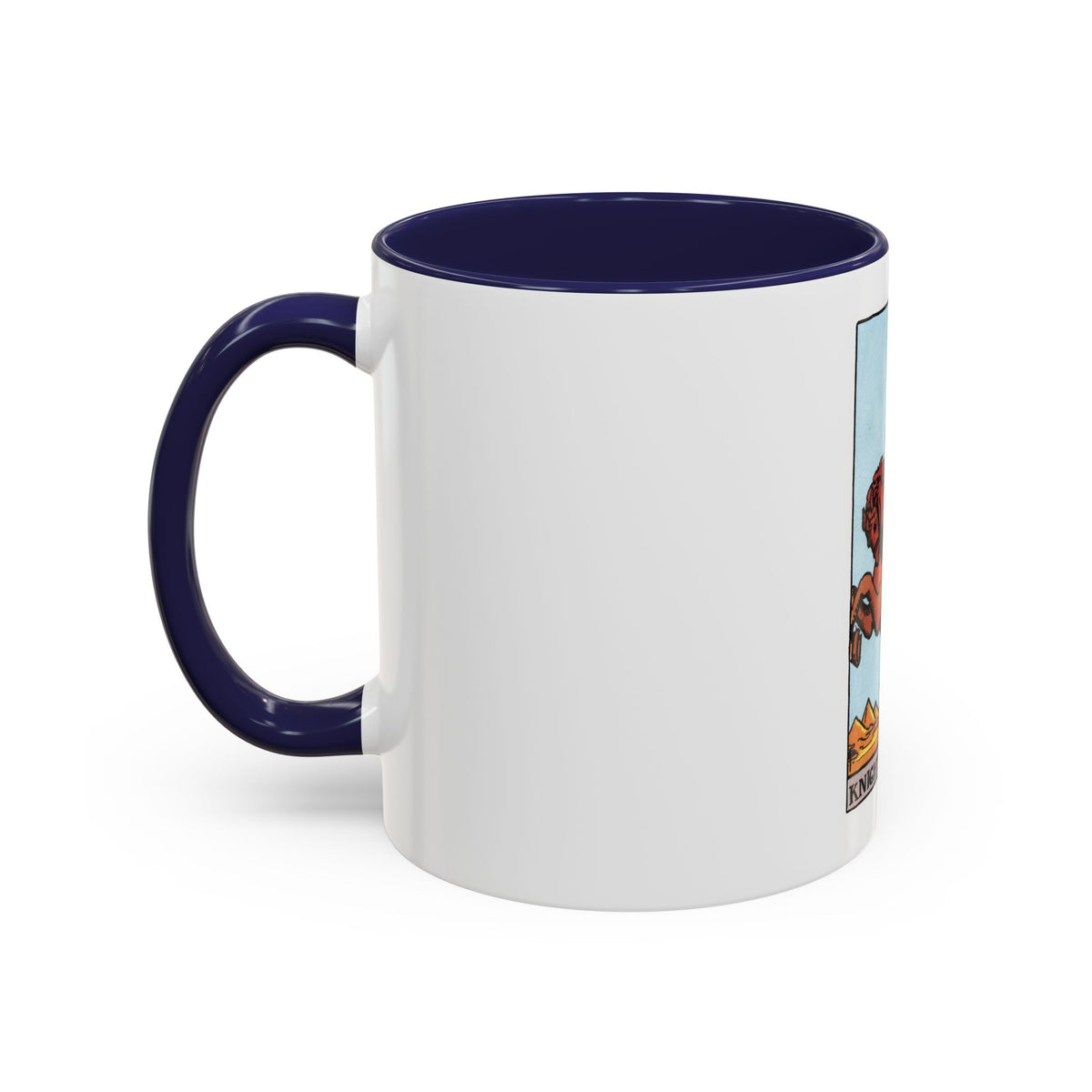 The Knight of Wands (Tarot Card) Accent Coffee Mug