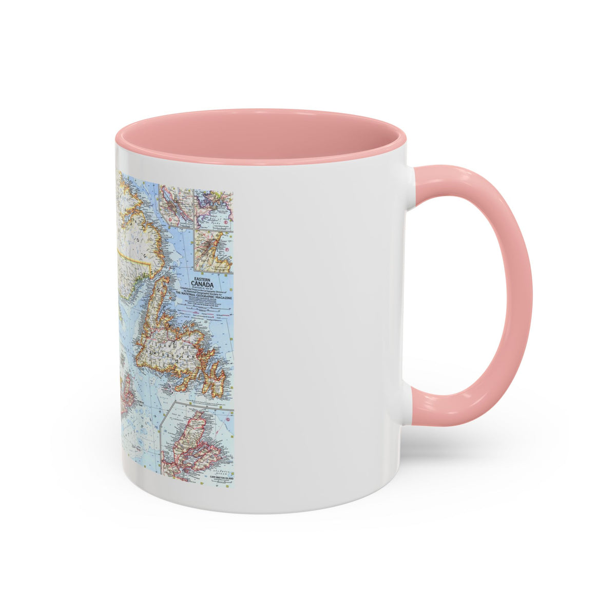 Canada - Eastern (1967) (Map) Accent Coffee Mug