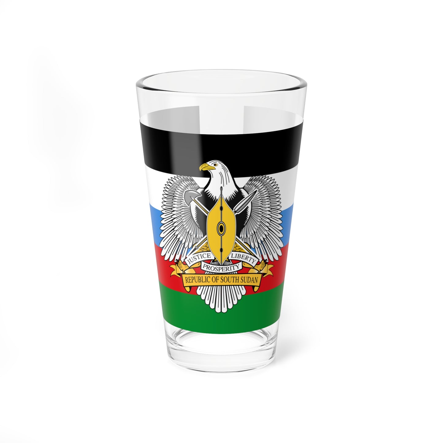 South Sudan Independence Day flag (South Sudan) Pint Glass 16oz