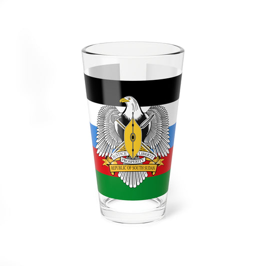 South Sudan Independence Day flag (South Sudan) Pint Glass 16oz