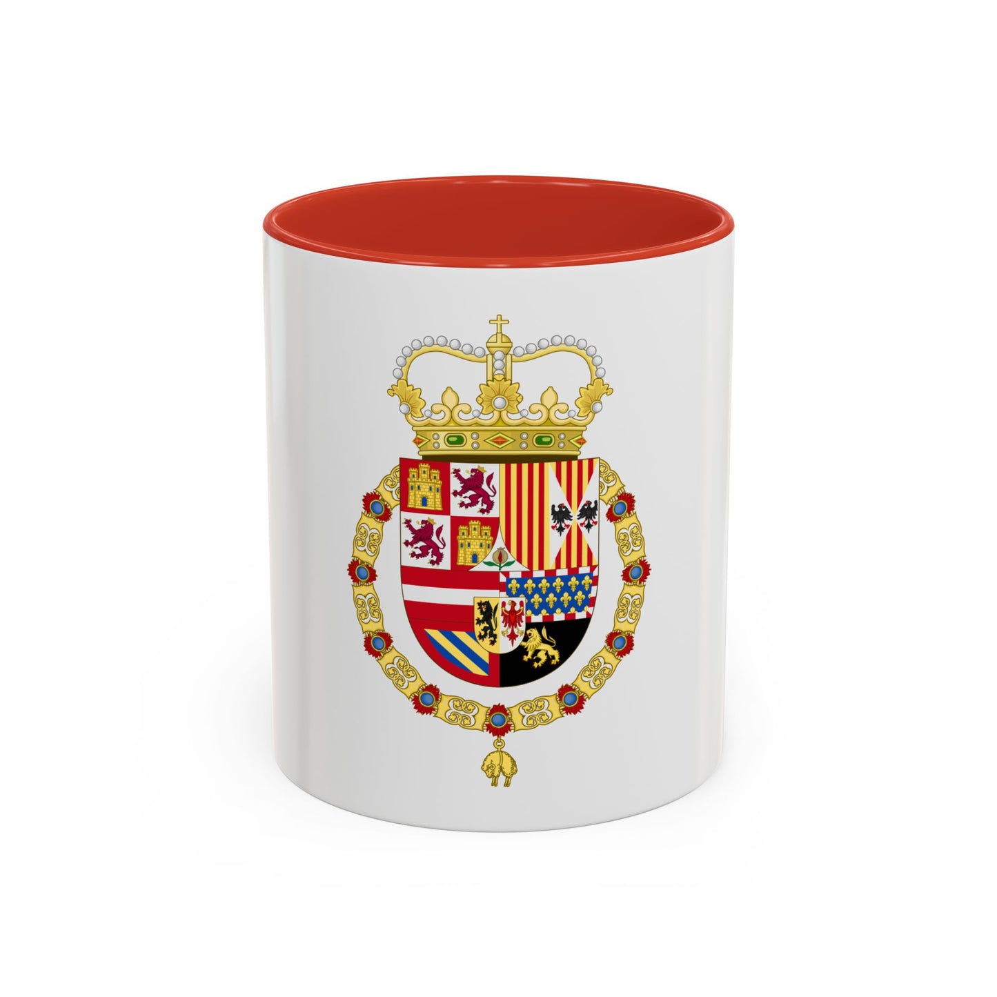 Coat of Arms of Charles II of Spain (1668-1700) - Accent Coffee Mug