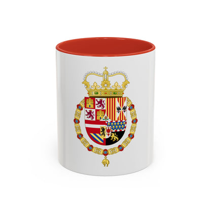 Coat of Arms of Charles II of Spain (1668-1700) - Accent Coffee Mug