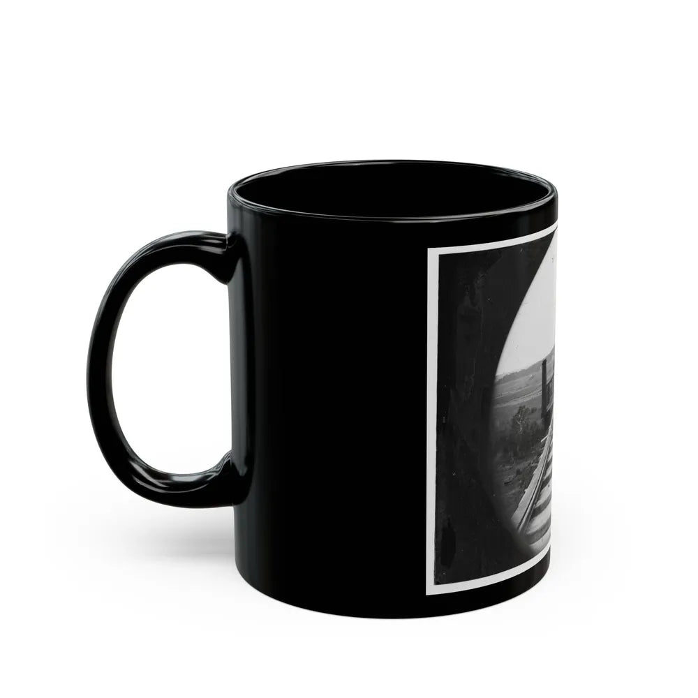 Farmville, Va., Vicinity. High Bridge Of The South Side Railroad Across The Appomattox (U.S. Civil War) Black Coffee Mug-Go Mug Yourself