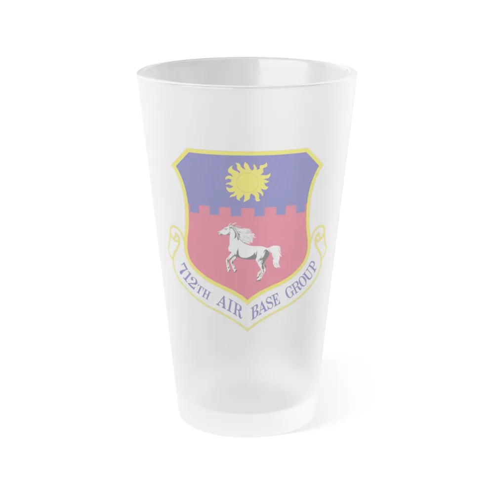 712th Air Base Group (U.S. Air Force) Frosted Pint Glass 16oz-Go Mug Yourself