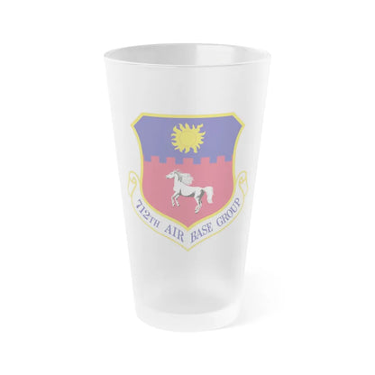 712th Air Base Group (U.S. Air Force) Frosted Pint Glass 16oz-Go Mug Yourself