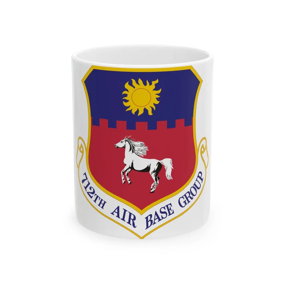 712th Air Base Group (U.S. Air Force) White Coffee Mug-11oz-Go Mug Yourself