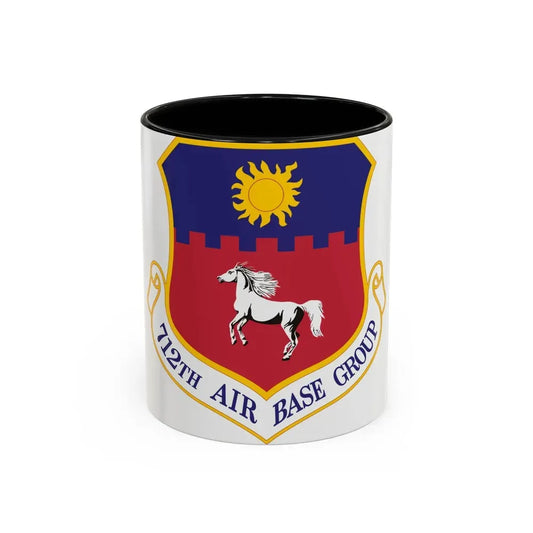 712th Air Base Group (U.S. Air Force) Accent Coffee Mug 11oz Black - Go Mug Yourself