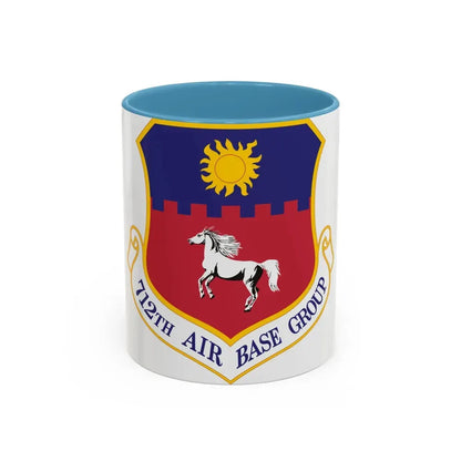 712th Air Base Group (U.S. Air Force) Accent Coffee Mug 11oz Light Blue - Go Mug Yourself