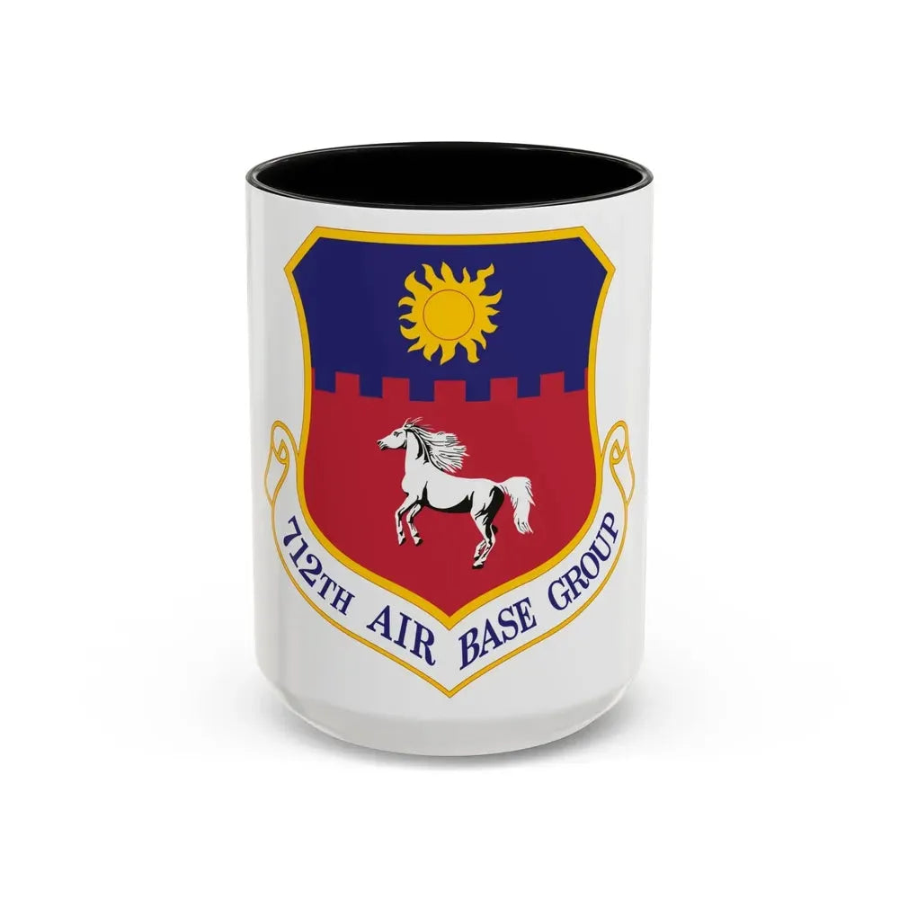 712th Air Base Group (U.S. Air Force) Accent Coffee Mug 15oz Black - Go Mug Yourself
