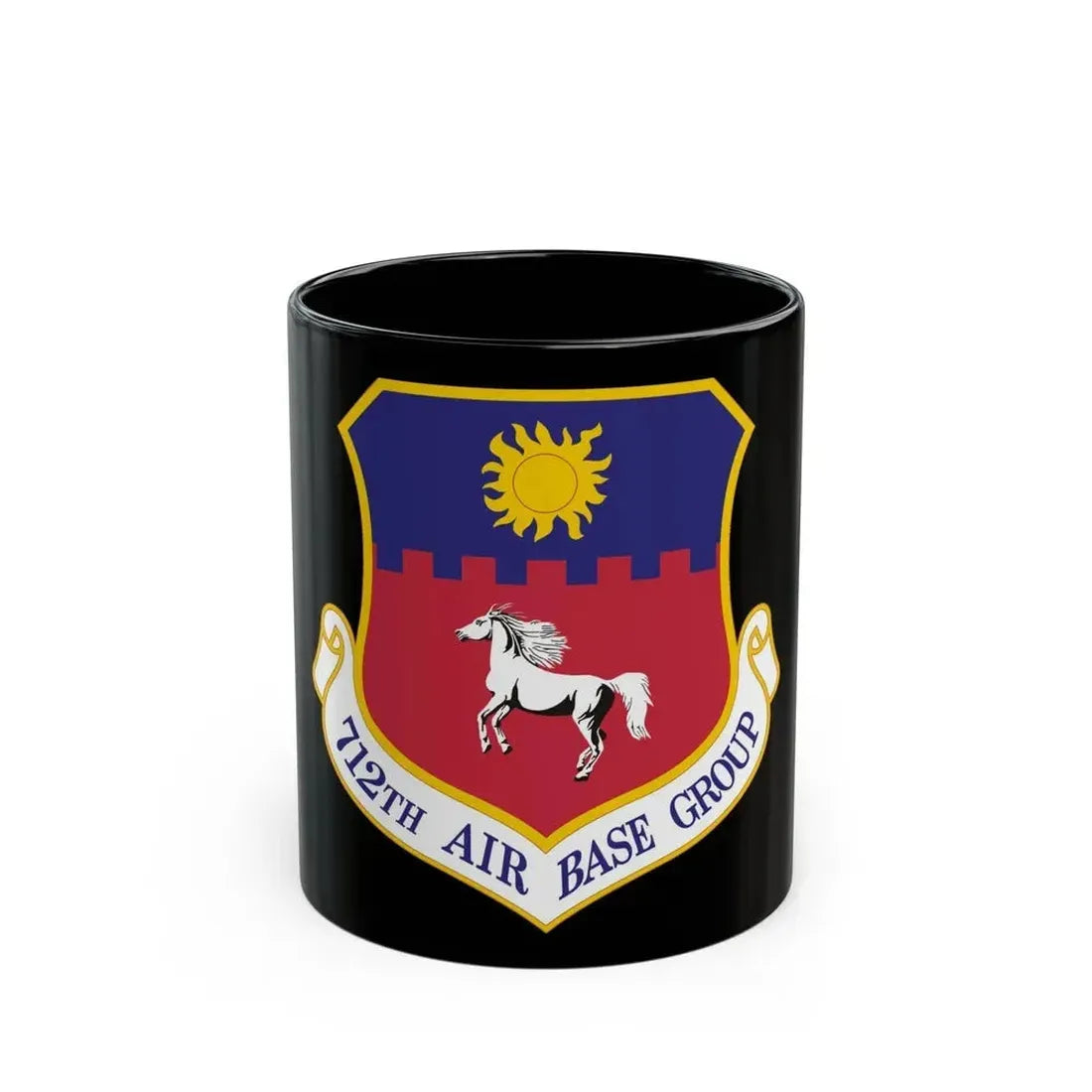 712th Air Base Group (U.S. Air Force) Black Coffee Mug 11oz - Go Mug Yourself