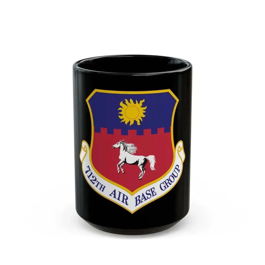 712th Air Base Group (U.S. Air Force) Black Coffee Mug 15oz - Go Mug Yourself